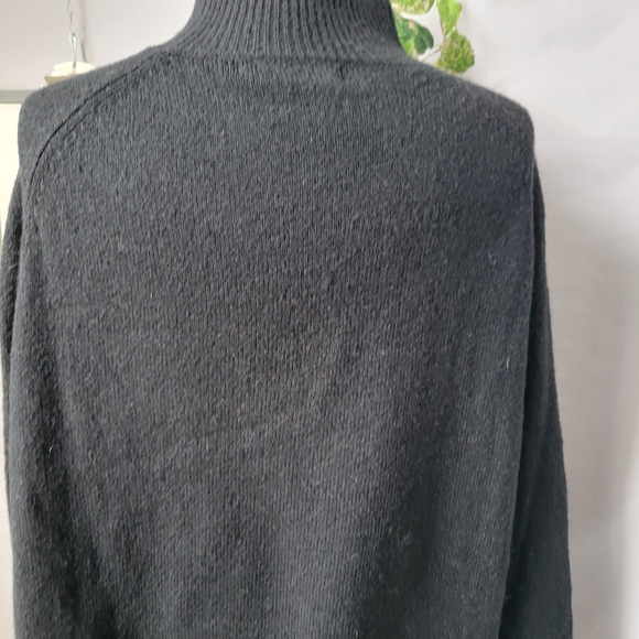 Boa Soft Brushed Knit High Neck Mini Jumper Dress Black S - Picture 5 of 12